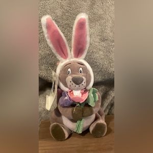 Easter Bunny GOPHER Mini Bean Bag Toy Disney Plush Toy 7" Stuffed Animal